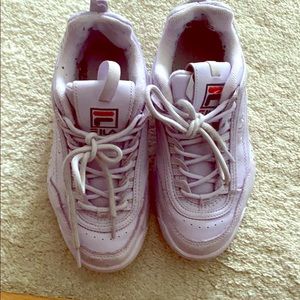 Cute purple Fila sneakers 5.5